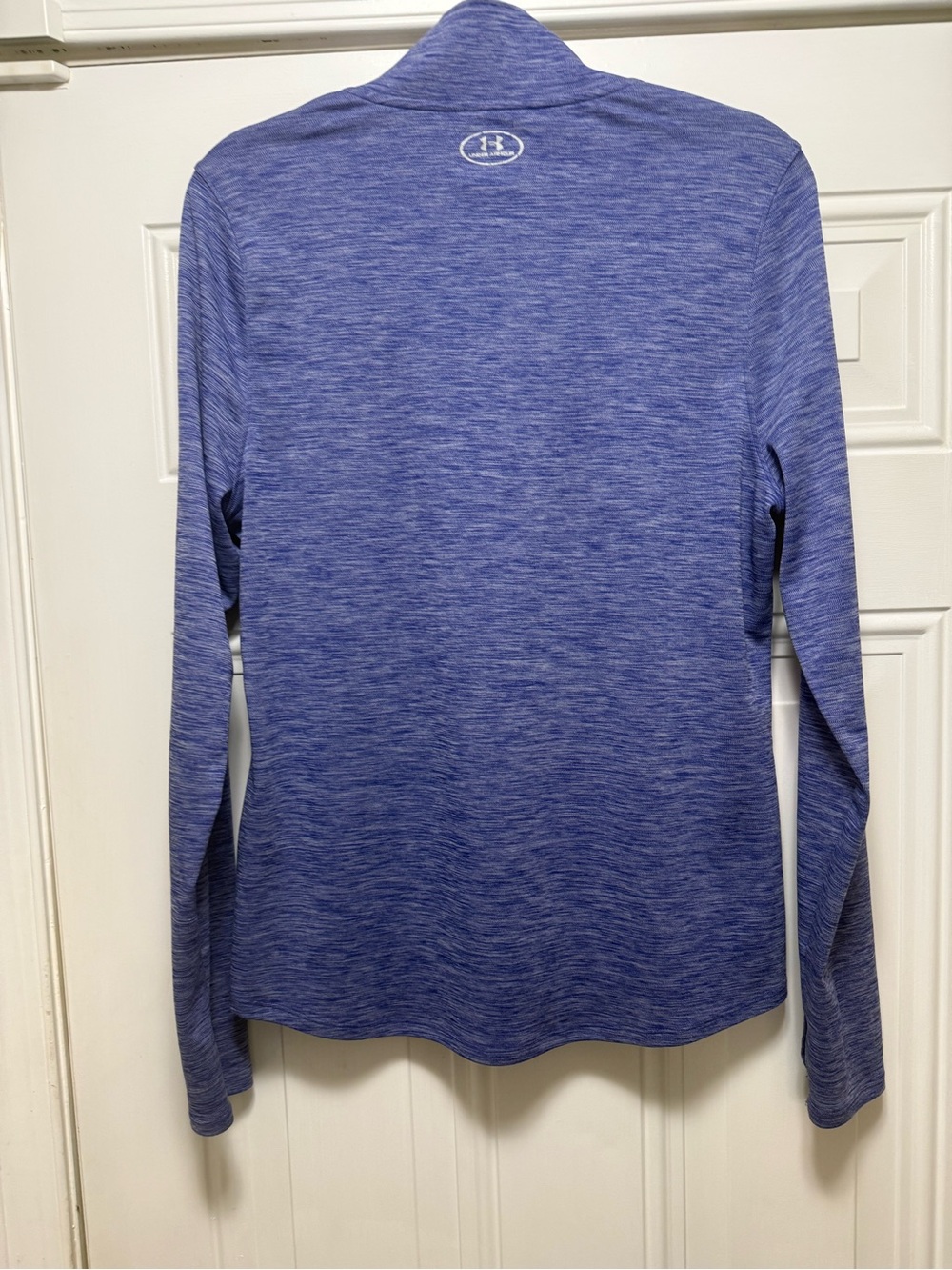 Under Armour Heathered Royal Blue 1/4 Zip Pullover - Picture 6 of 6